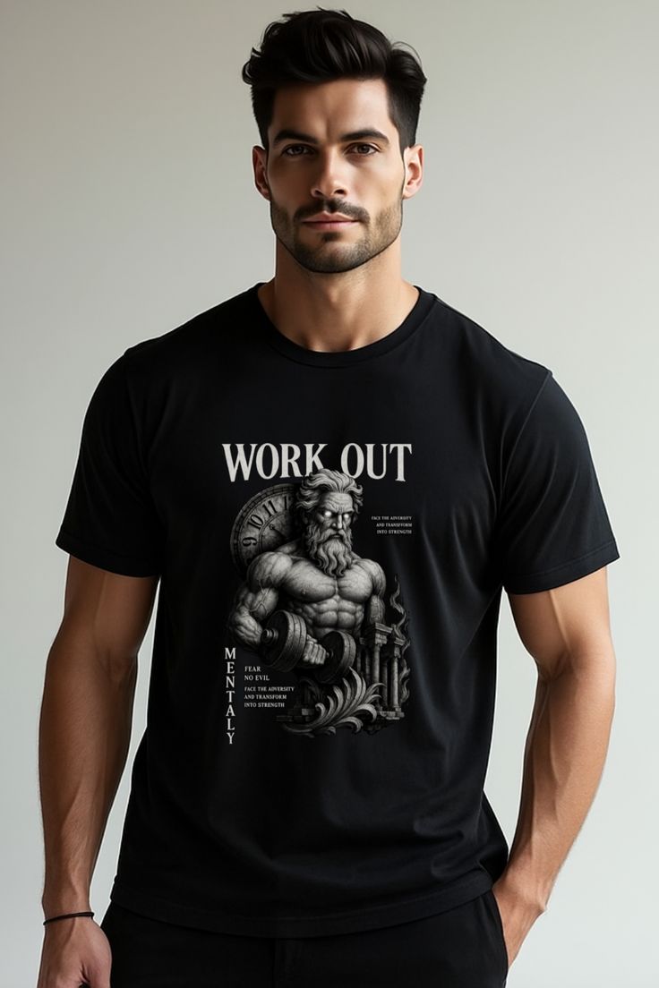 Black Gym T-Shirt – Breathable T-Shirts for Gym Workout